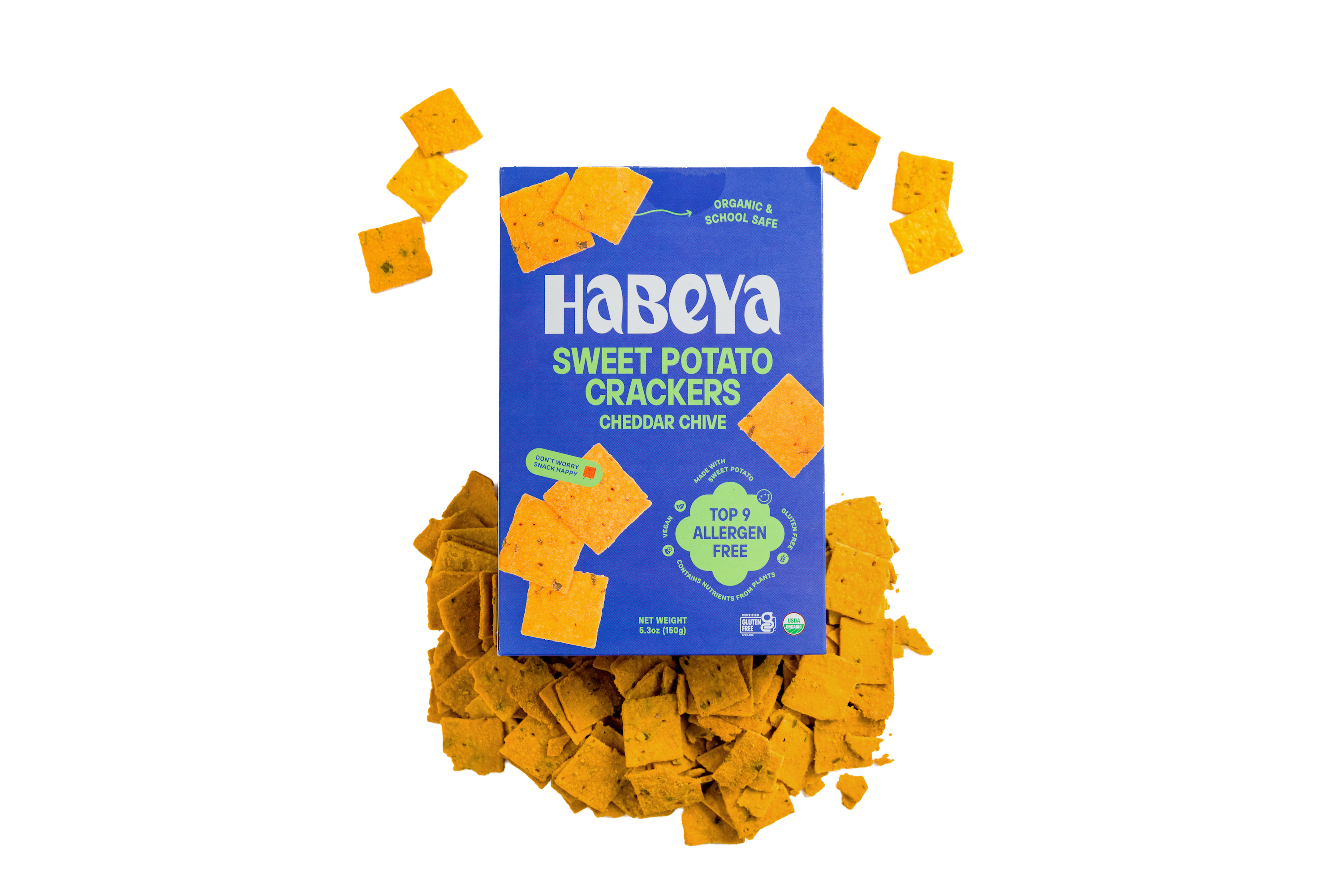 Cheddar Chive Sweet Potato Crackers